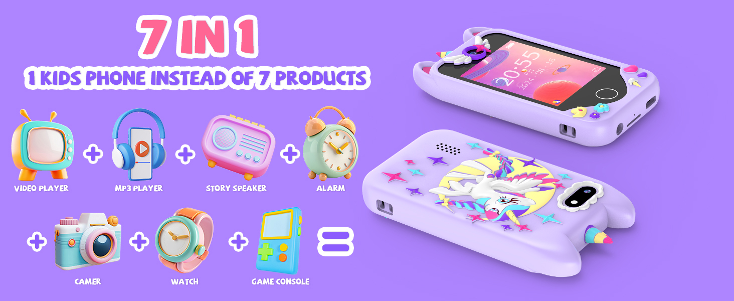 Multi-functional kids toy phone