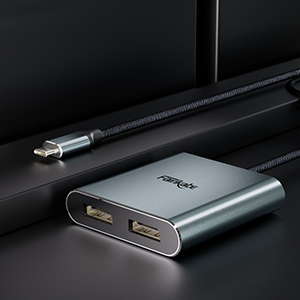 USB C to Dual DisplayPort adapter