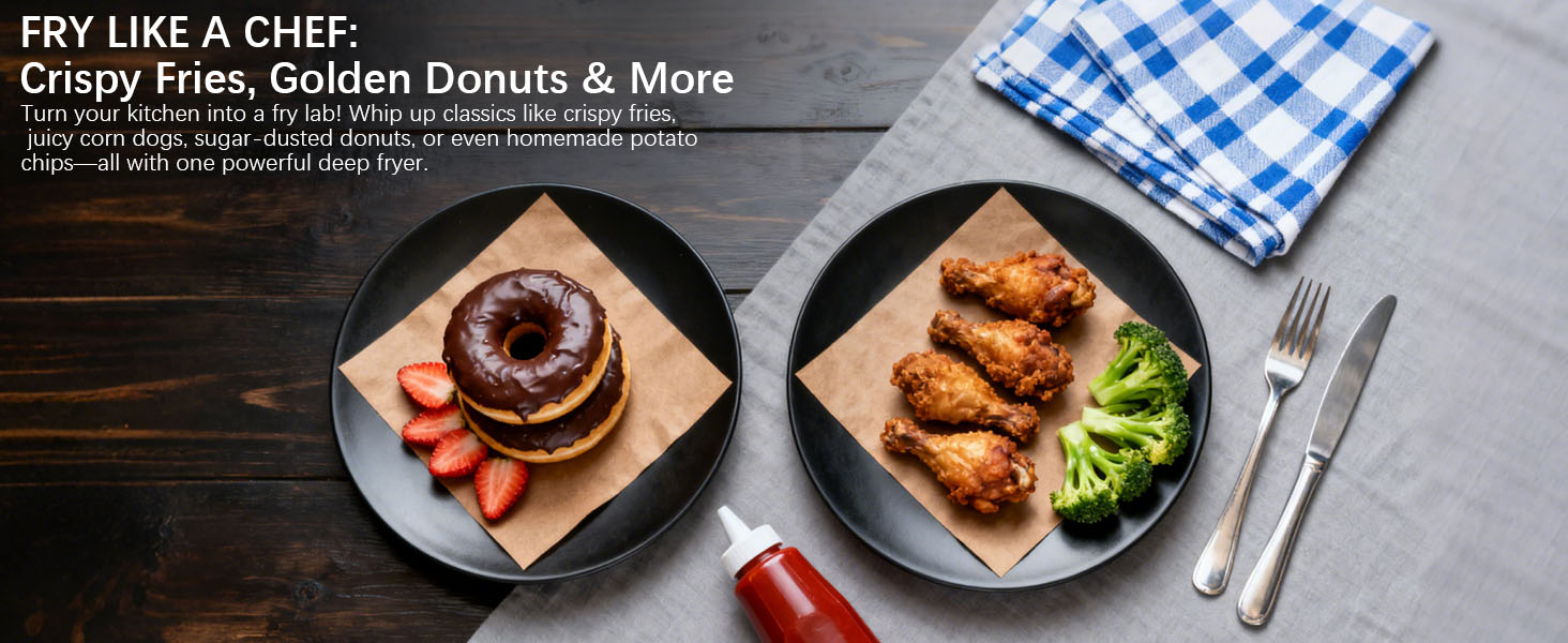 FRY LIKE A CHEF: Crispy Fries, Golden Donuts &amp;amp; More