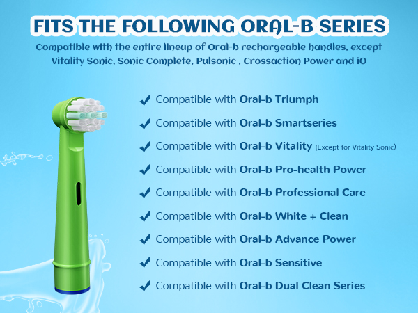 GENKENT toothbrush heads for child