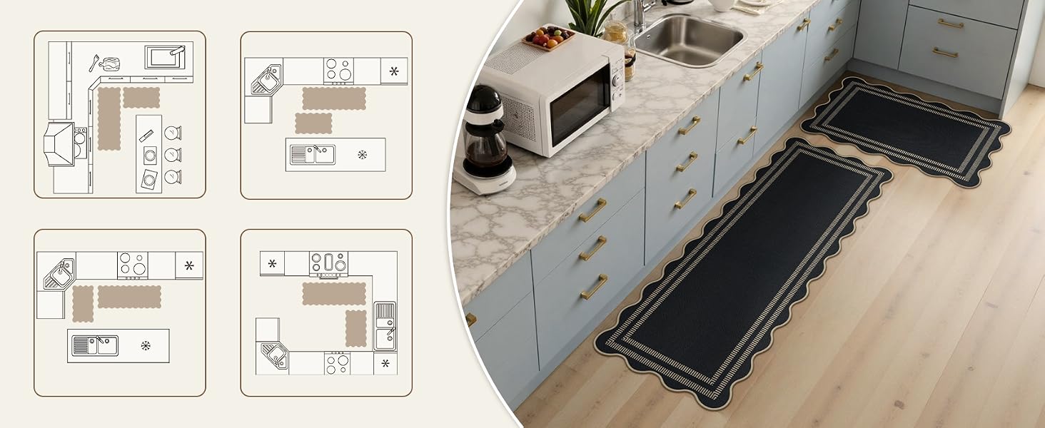 kitchen rugs non slip washable