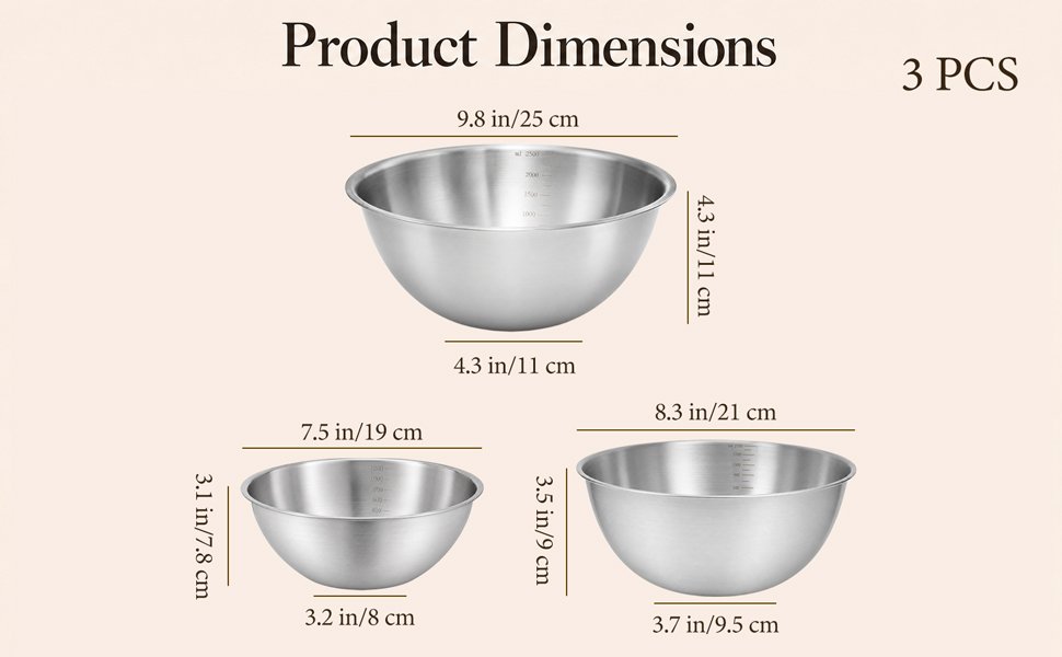 Stainless Steel Mixing Bowls