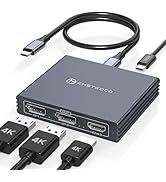 DGYBDFC Thunderbolt to HDMI Displayport Splitter 3 Monitors with 100W PD Charging USB C to HDMI D...