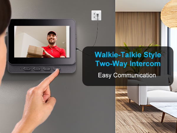 timbre con camara para puerta inalambrico video doorbell wireless no subscription intercom 
