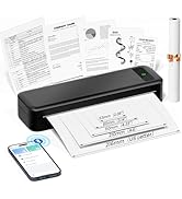 Portable Printers Wireless for Travel, Inkless Thermal Printer, Bluetooth Mobile Compact Printer ...