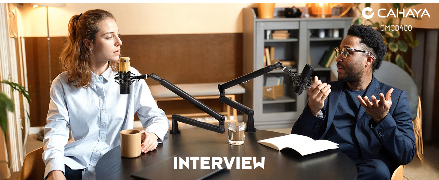 interview microphone desk arm