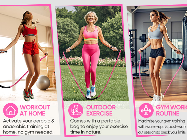 weighted jump rope for women