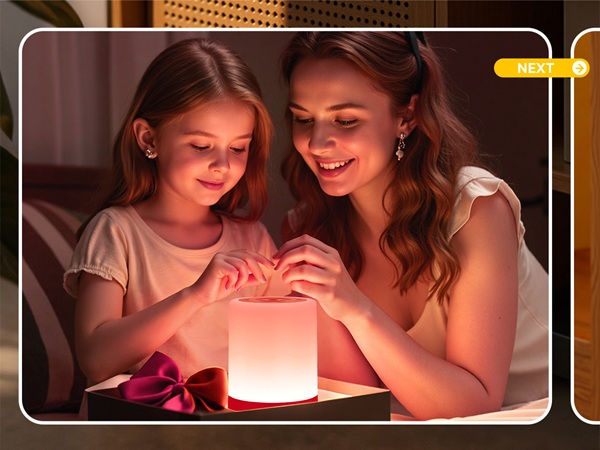 Auxmir Portable Rechargeable Bedside Table Lamp