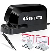 Electric Stapler for Desk Value Pack, 45 Sheet Capacity, Includes 1500 Staples &amp; Staple Remover, ...