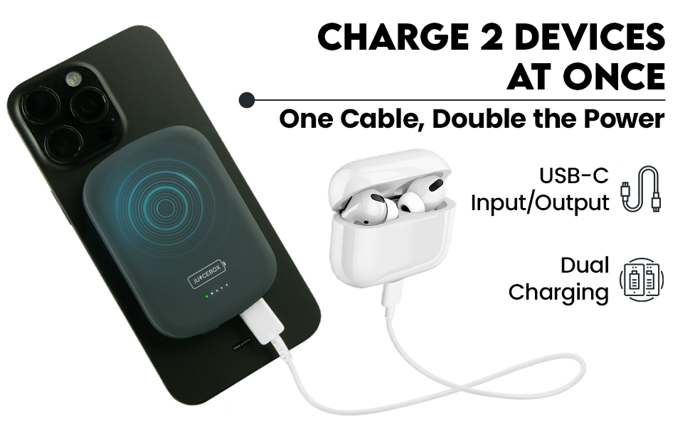 portable phone charger usb c fast charging magnetic wireless iphone battery