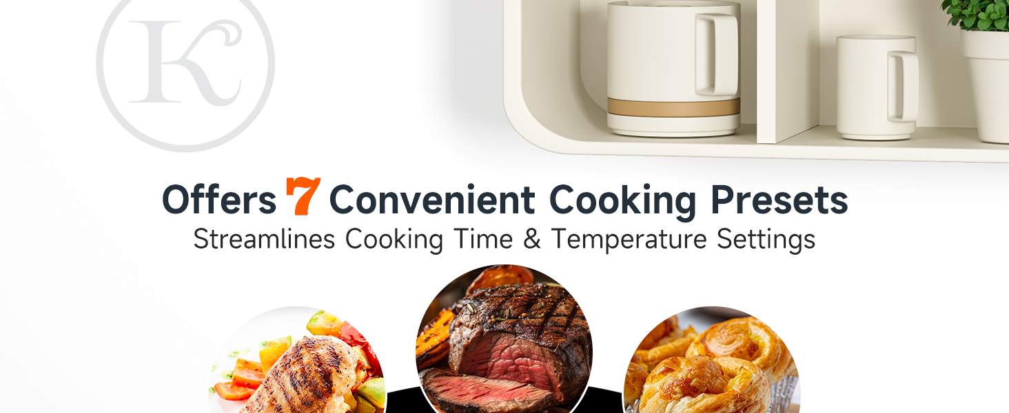 Offers 7 Convenient Cooking Presets