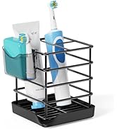 Toothbrush Holders for Bathrooms, Stainless Steel Toothbrush and Toothpaste Holder, Kids Electric...