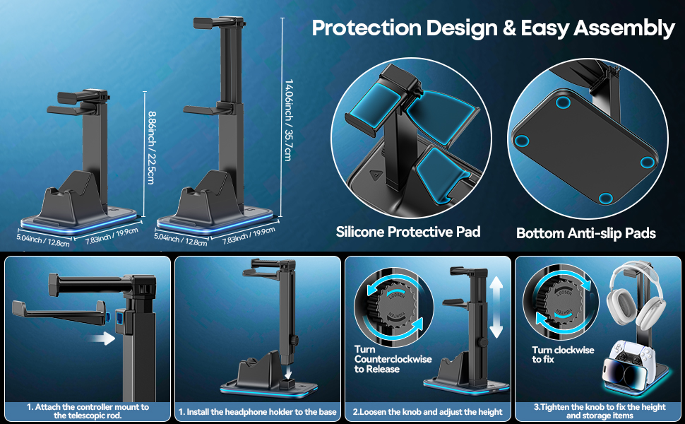 Gaming Headset &amp;amp; Controller Stand