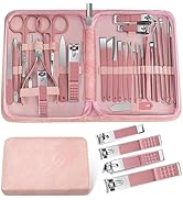 Women manicure kit Professional sat nail set kit Pedicure Kit 30 in 1 nail clippers for women Gro...