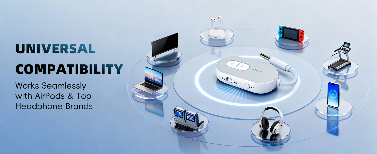 blue tooth adapter for plane airpod airplane bluetooth adapter bluetooth transmitter for speakers