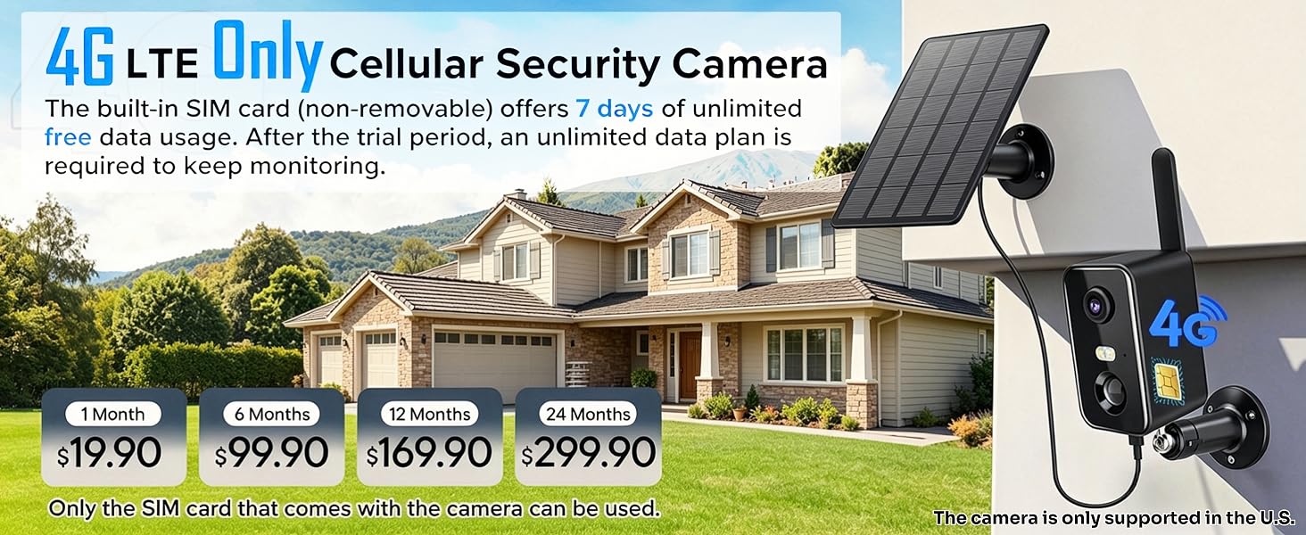 No WiFi Camera of Data Plan