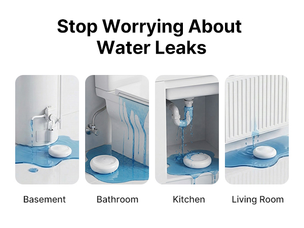 Water leak detectors for home, water sensor alarm leak detector, water alarm leak detector