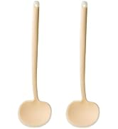 Silicone Cooking Spoon, High Heat Resistant Round Spatula, Extra Long Large Kitchen Utensil for S...