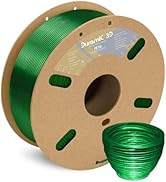 DURAMIC 3D PETG Filament 1.75mm Translucent Green, 3D Printing Filament 1kg Spool(2.2lbs), Transl...