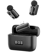 ULANZI A200 Mini Mic Wireless Lavalier Lapel Microphone for iPhone 17/16/15 Type-C, 48kHz/24-bit,...