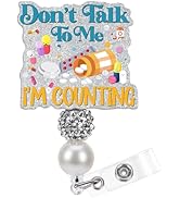 Pharmacy Badge Reel Holder Retractable - Cute Funny ID Badge Holder Reel with Alligator Clip for ...
