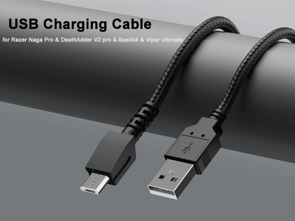 USB Charging Cable for Razer Mouse Charger for Razer Viper, Basilisk, Naga, Mamba, Deathadder