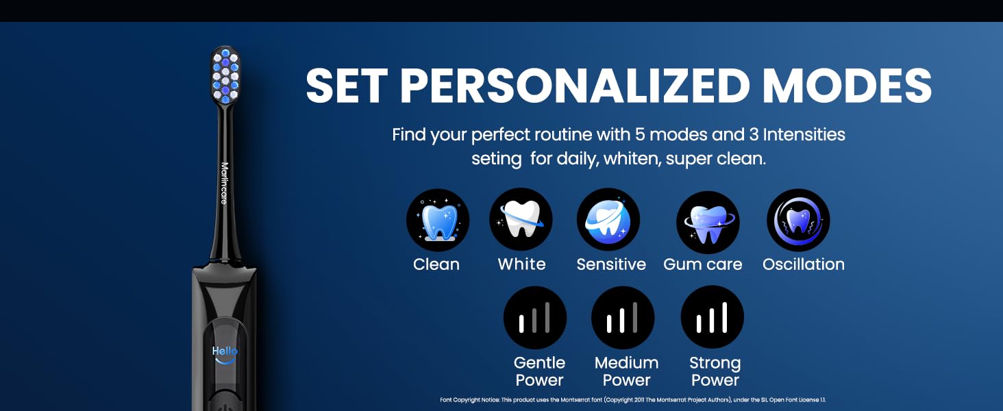 Marlincare electric toothbrush