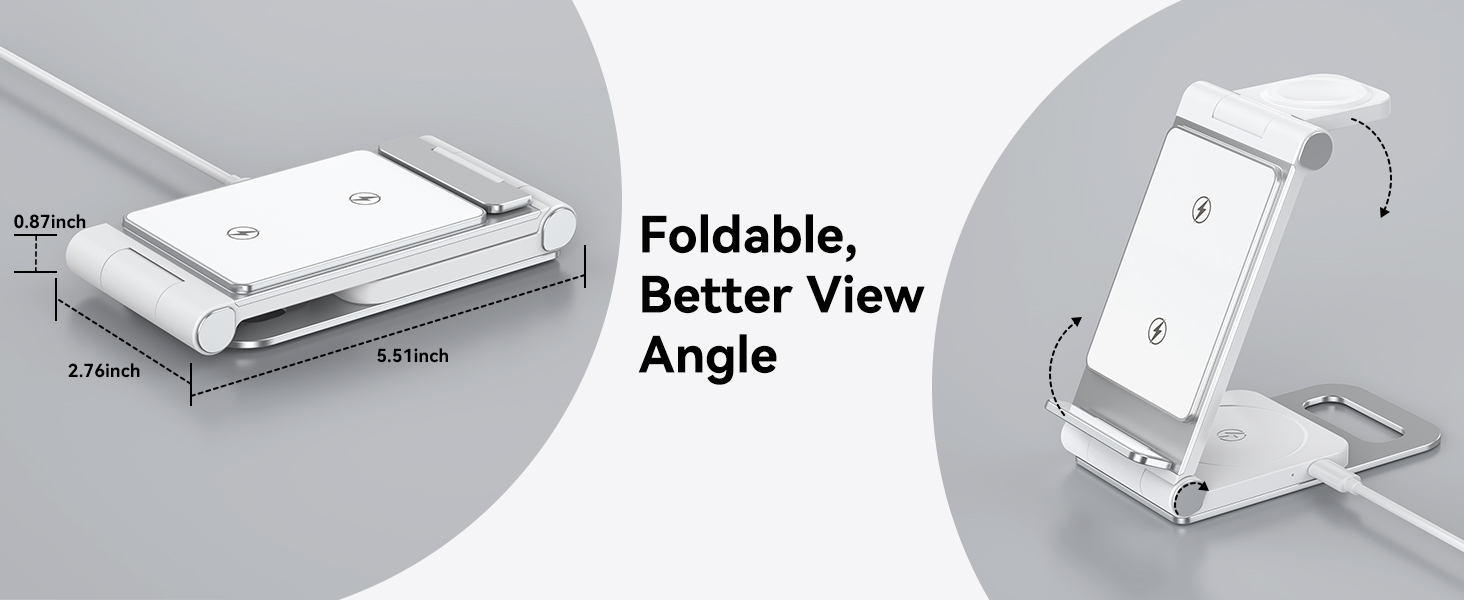foldable design and compact size good charging station for travel 