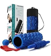 Joyenergy 5-in-1 Foam Roller Set for Deep Tissue Massage, Muscle Pain Relief, Improved Mobility, ...