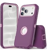 COOYA for iPhone 18 Pro Max Case Full Body Drop Protection 6.9-inch Purple | Rugged Case Shockpro...