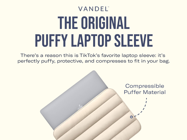 puffy laptop sleeve macbook pro 13 inch case mac book air cover pouch computer 14 inch 15 inch 16