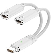 Jadebones USB C Splitter, Dual USB C Headphone and Charger Adapter Audio Dongle Cable with PD 100...