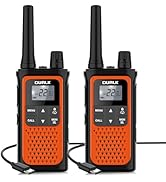 DURLK Walkie Talkies for Adults Long Range - Rechargeable 2 Pack Walkie Talkies FRS 2 Way Radios,...