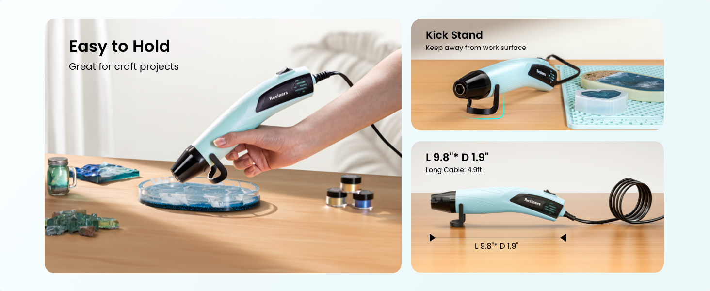 heat gun for resin