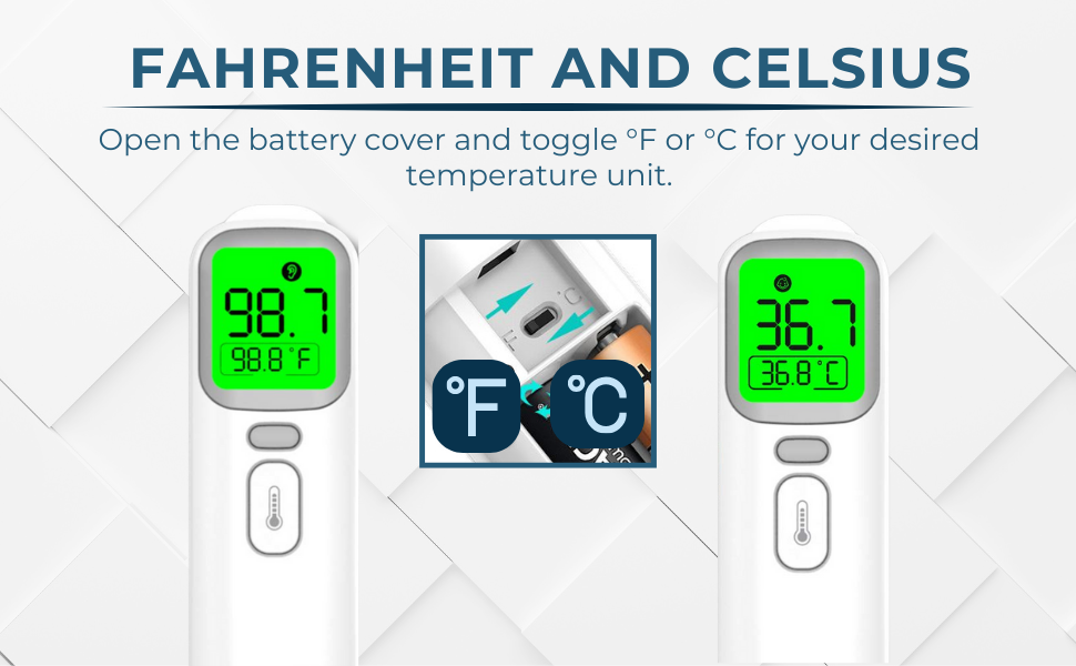 Celsius and Fahrenheit mode 