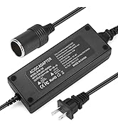 Facmogu AC 100-240V to DC 12V 10A 120W Power Adapter with Female Car Cigarette Lighter Socket, AC...