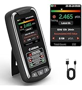 LifeBasis Radon Detector with TFT Color Display, Portable Radon Monitor for Home Rechargeable Rad...