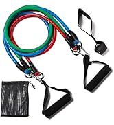 Resistance Bands with Handles, Single Resistance Bands, Exercise Bands with Handles, for Resistan...