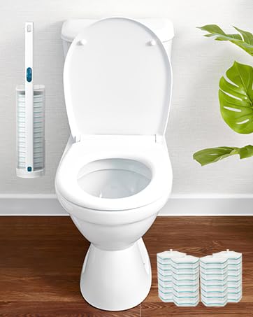 Disposable toilet bowl brush