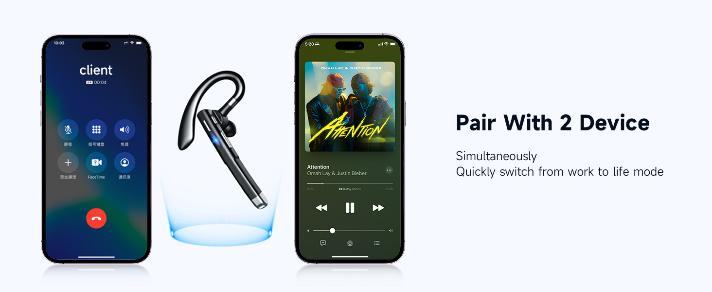 bluetooth headphones with mic