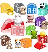 Learning Toys for 1,2,3 Year Old Toddlers, 20Pcs Farm Animals Toys Montessori Counting, Matching ...