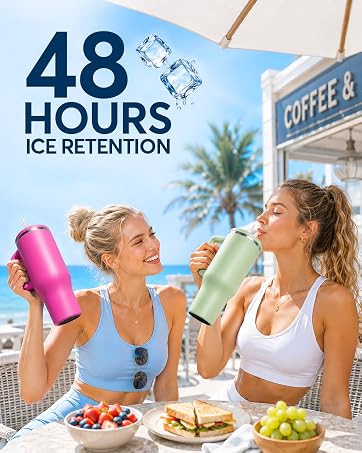 Triple-wall Vacuum Insulated Stainless Steel for 48-Hour Iced