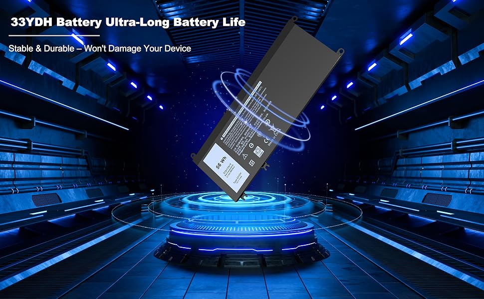 56wh 33ydh laptop battery for dell