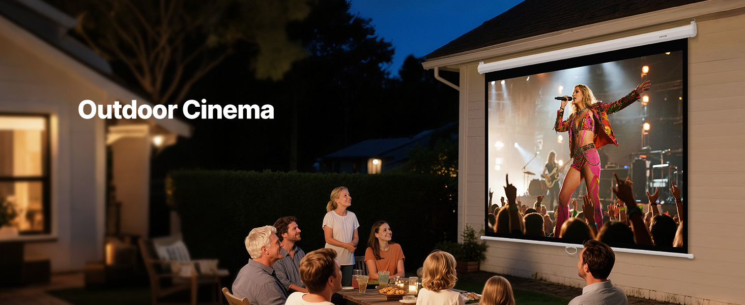 retractable projector screen