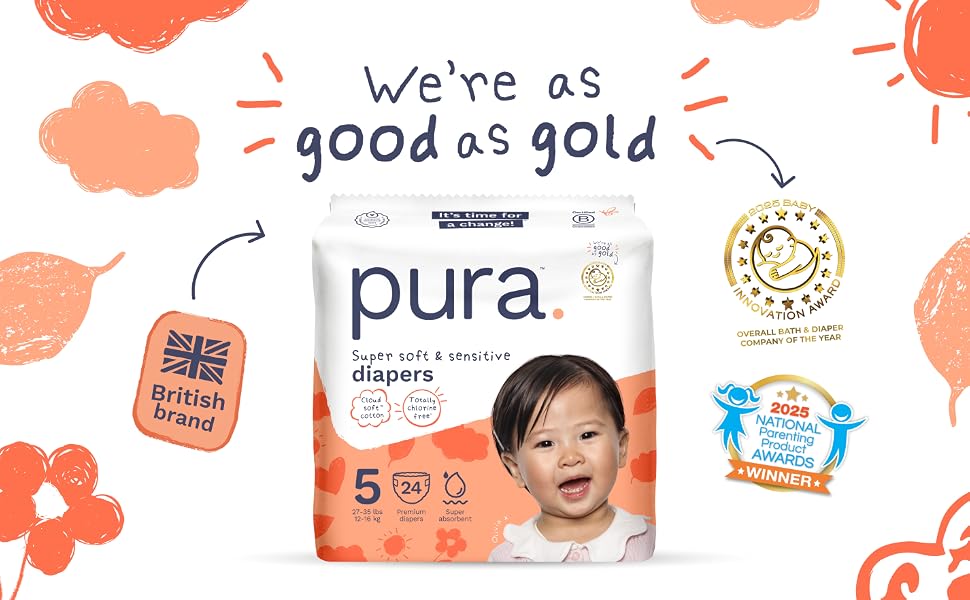 Pura Diapers Size 5