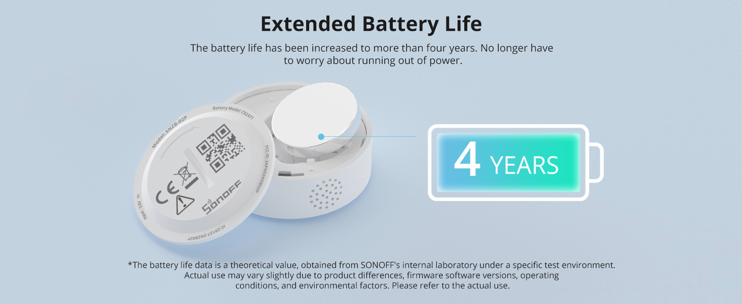 SONOFF SNZB-02P Zigbee Temperature and Humidity Sensor Indoor Thermometer Hygrometer