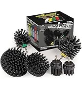 The Ultimate No-Wire Grill Brush Kit - BBQ Accessories - Drill Brush - Rust Remover - Cast Iron S...