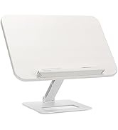 Amaredom Book Stand for Reading, Foldable Cookbook Stand, Recipe Book Holder with Hidden Elastic ...
