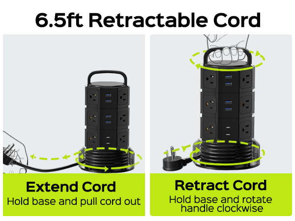 extension cord with multiple outlets