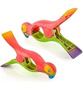 O2COOL Parrot BocaClips, Beach Towel Holders, Clips, Set of Two, Beach, Patio or Pool Accessories...